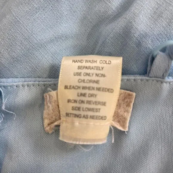 Altard state Bow Cut Out Bella Midi Dress Baby Blue Slip Tank Small - Picture 4 of 11